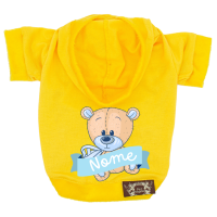 Blusa Cute Bear - Personalizada-Amarelo-Peso Indicado: 500g a 1Kg