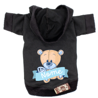 Blusa Cute Bear - Personalizada-Preto-Peso Indicado: 2,5 a 4,5Kg