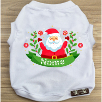 Camiseta Sr. Noel - Coleção Natalina-Branco-Peso Indicado: 15 a 20Kg