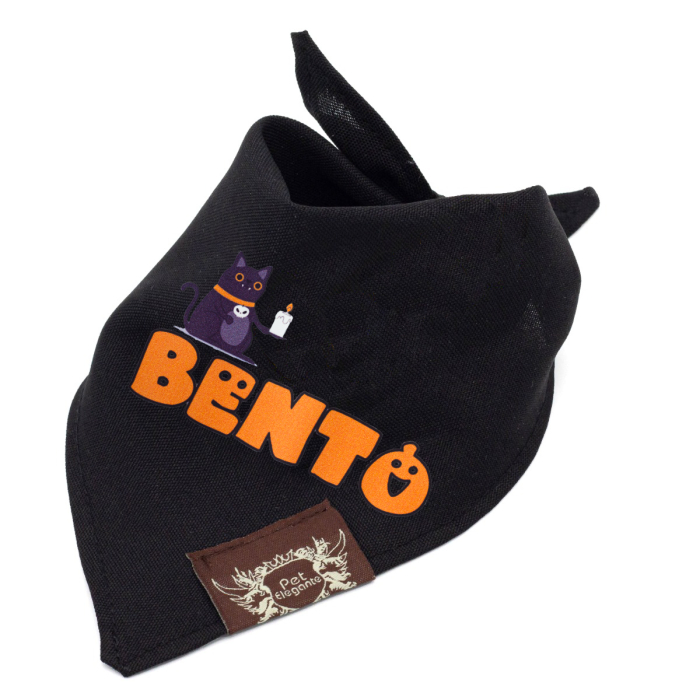 Bandana Preta Basic Sir Cat - Coleção Halloween